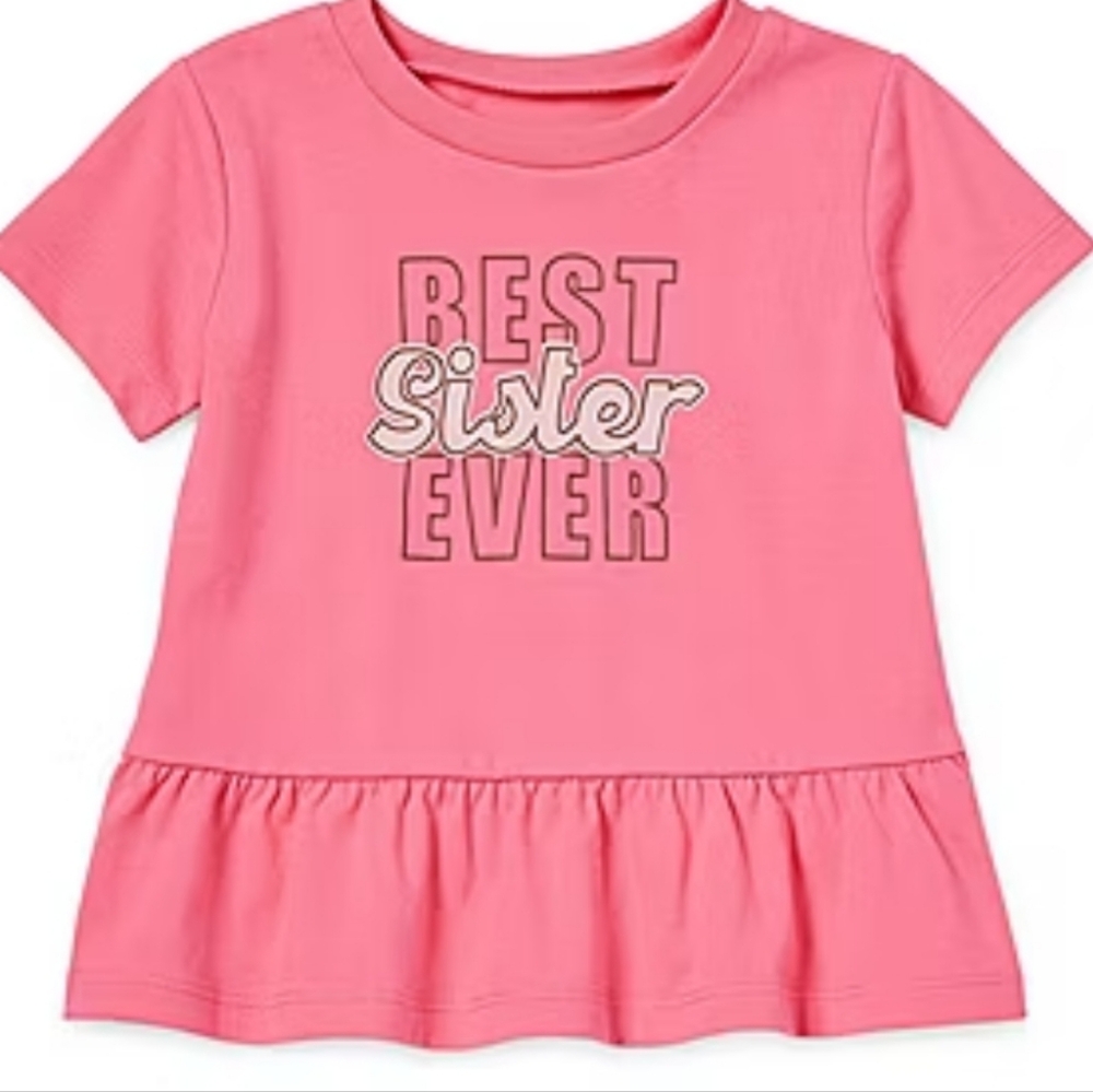 Best Sister Ever Peplum Top